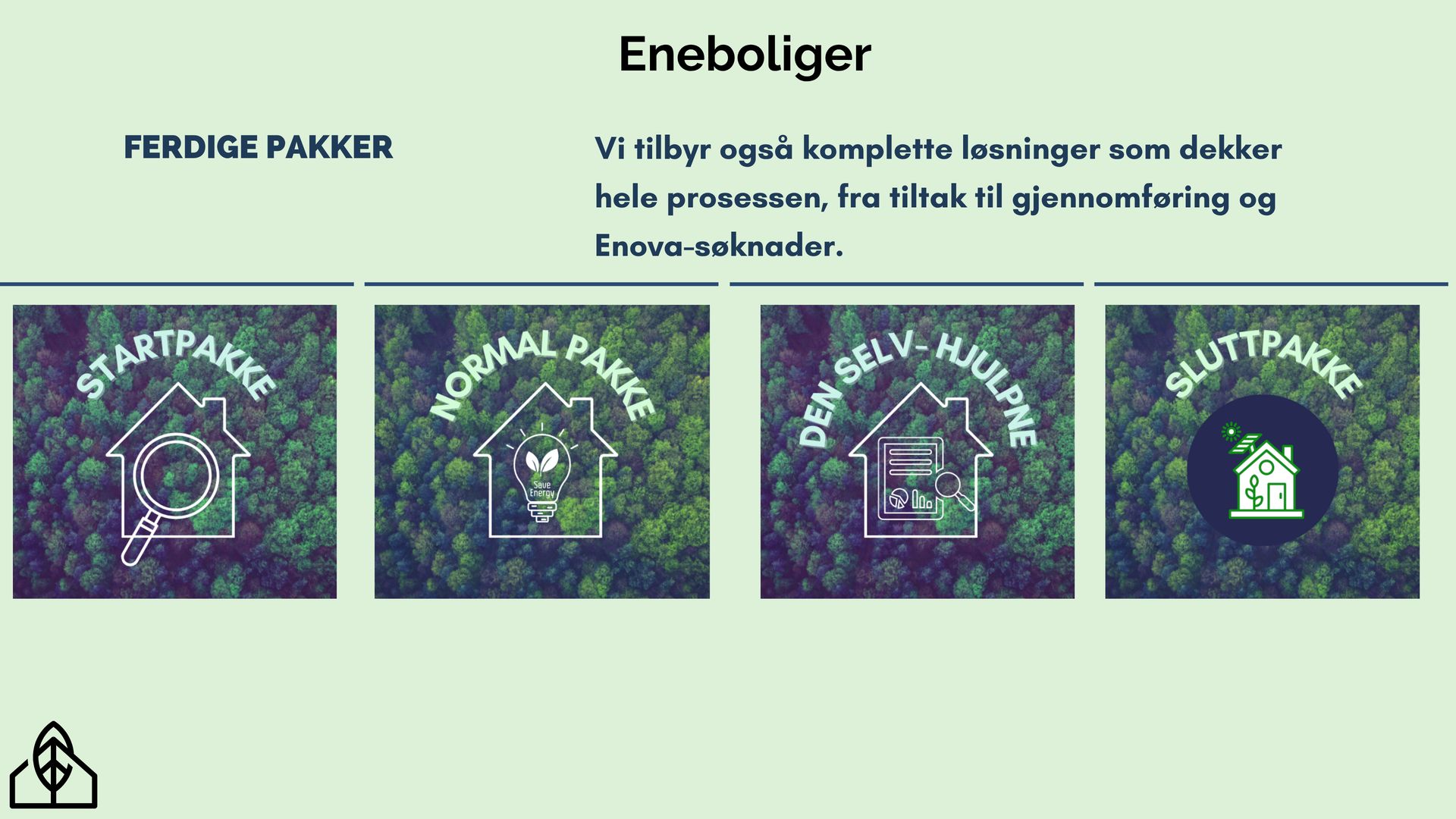 Pakkeinformasjon enebolig — side 1