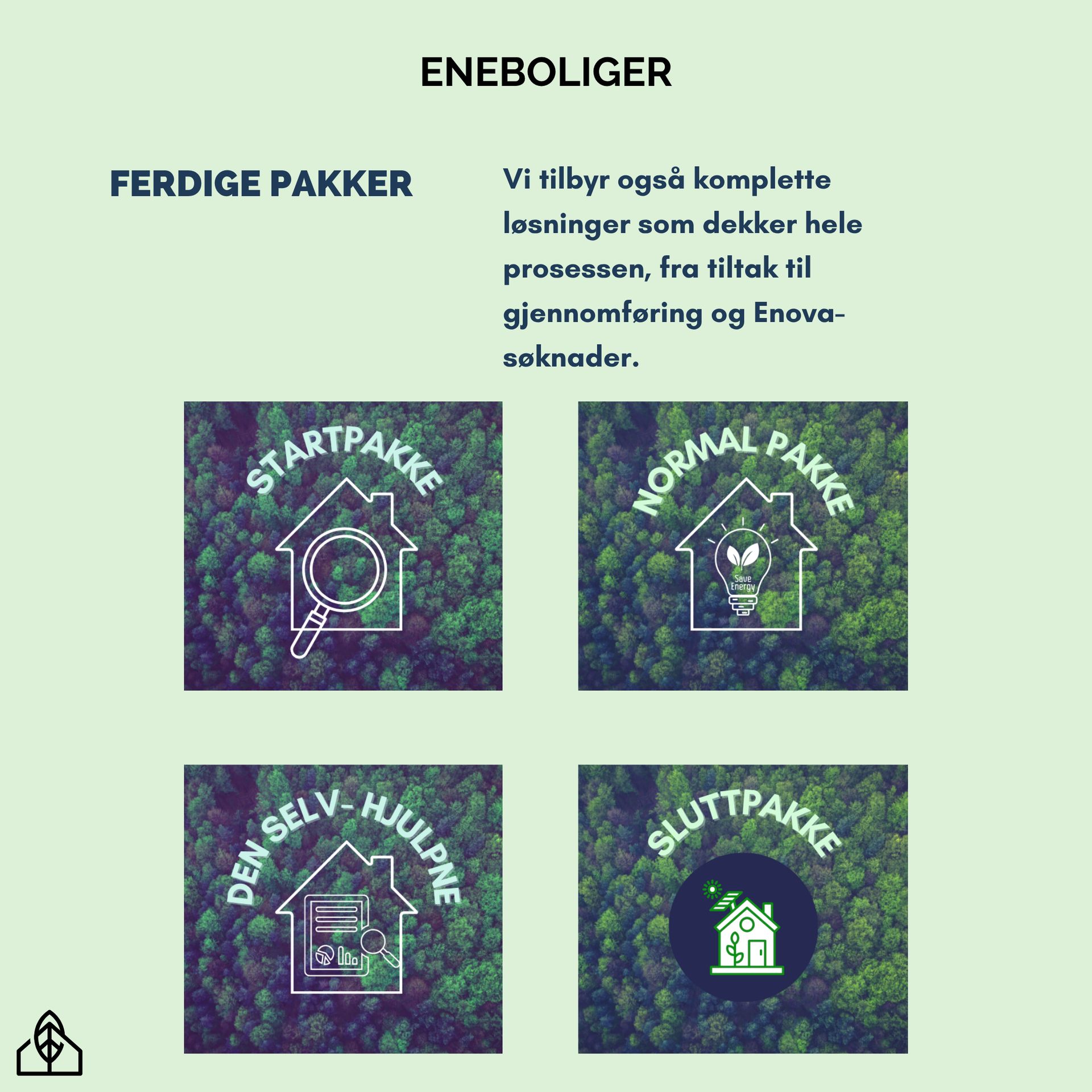 Pakkeinformasjon enebolig — side 1